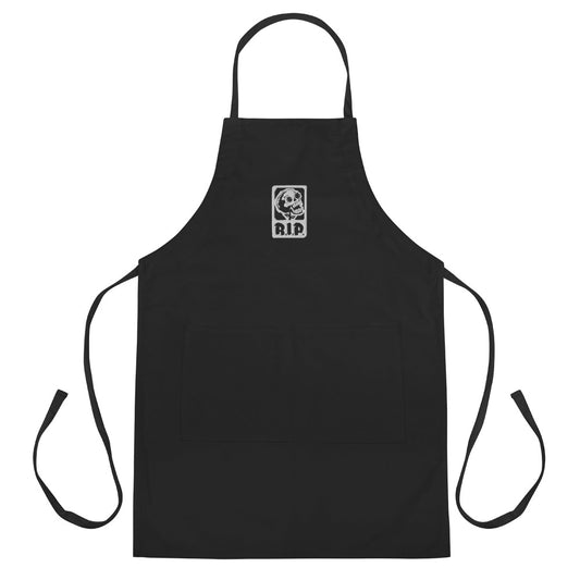 Rick + R.I.P. // Embroidered Apron